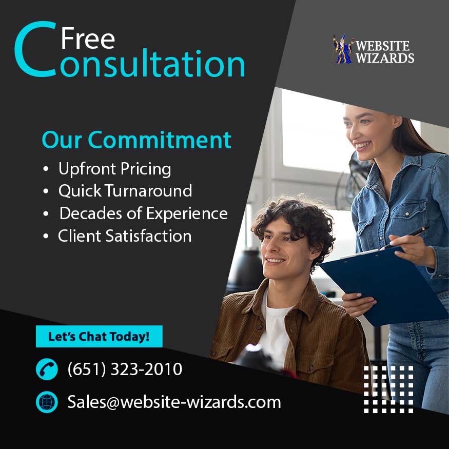 Free web development consultation banner image