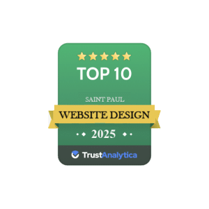 TrustAnalytica top 10 web designers in Saint Paul Award 2025