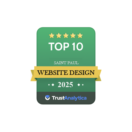 TrustAnalytica top 10 web designers in Saint Paul Award 2025